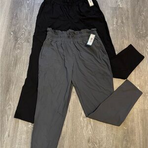 Black and Gray Jogger Pants Set